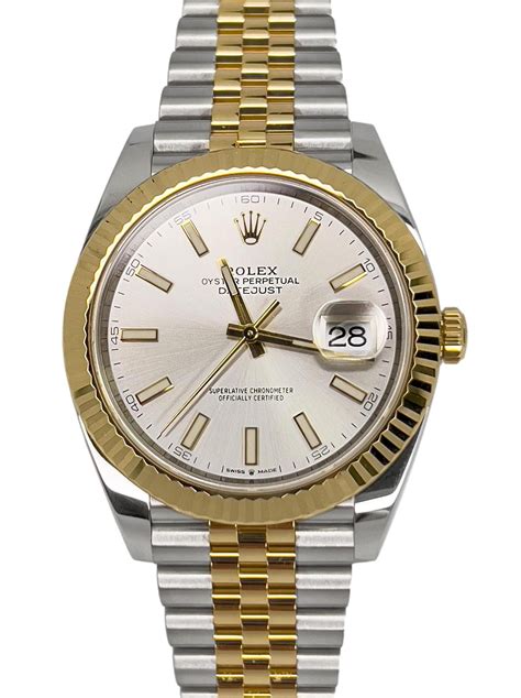 pre worn rolex datejust 2 tone jubilee bracelet florentine dial|rolex datejust 41mm two tone.